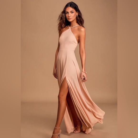 Blush Pink Maxi Dress - Picture 2 of 5